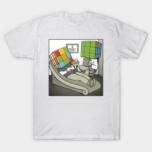 Kubrick Therapy Psychology by Tobe Fonseca T-Shirt